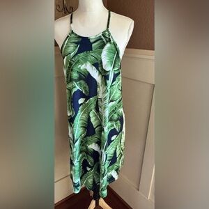 French Grey Green and Blue Midi Dress Women